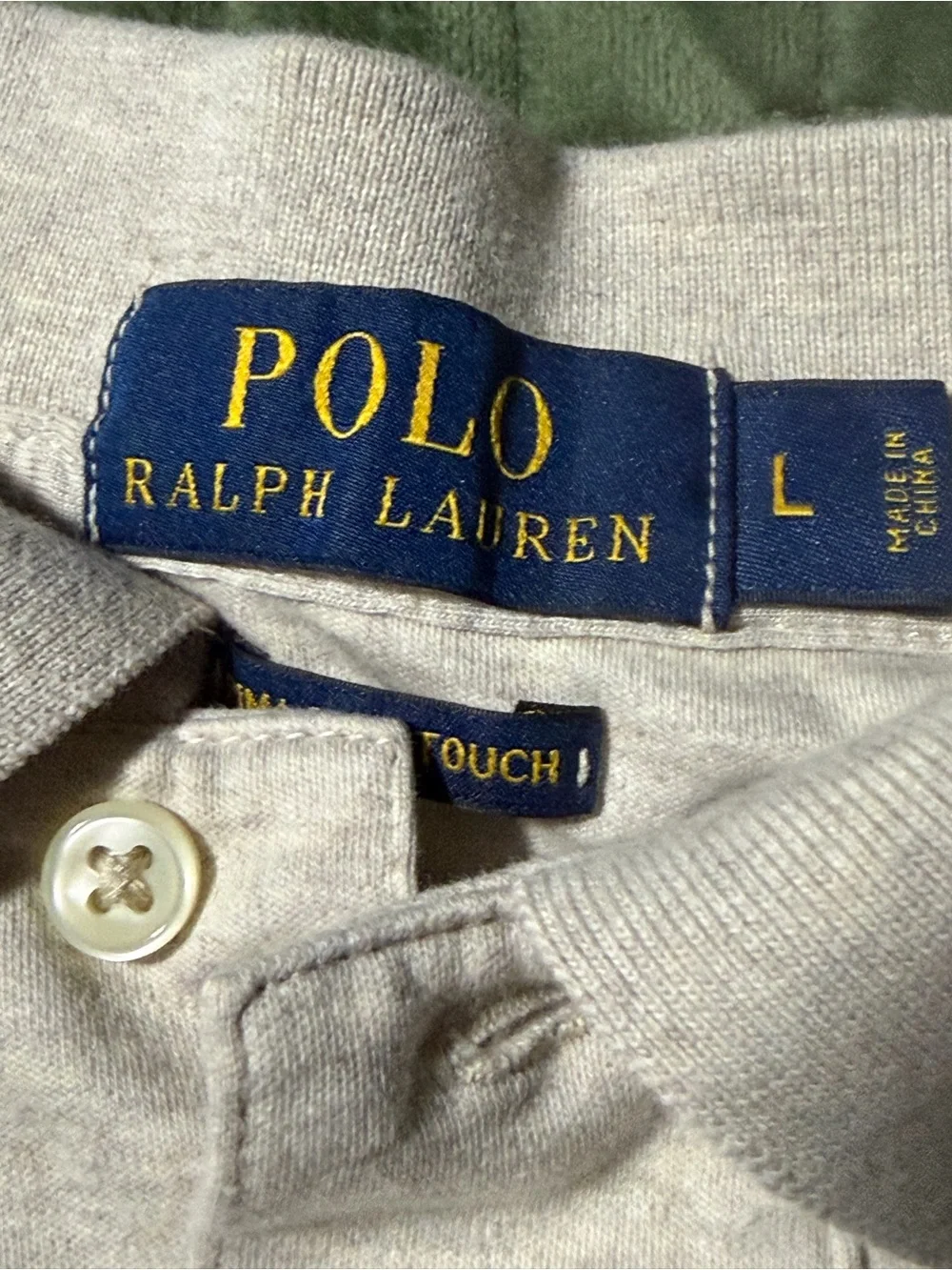 Polo Ralph Lauren gray short sleeve polo shirt size large